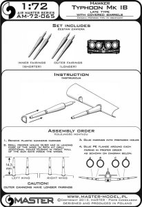 画像3: MASTER[AM-72-065]Hawker Typhoon Mk IB late type cannons with covered barrels (3)