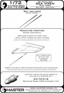 画像3: MASTER[AM-72-080]De Havilland Sea Vixen - Pitot Tubes (3)