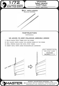 画像3: MASTER[AM-72-097]Vickers Valiant - Pitot Tubes (3)