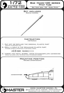 画像3: MASTER[AM-72-100]BAE Systems Hawk 100 series - Pitot Tube (3)