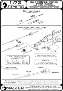 画像4: MASTER[AM-72-106]Su-17, Su-20, Su-22 (Fitter) - Pitot Tubes (optional parts for all versions) and 30mm gun barrels (4)
