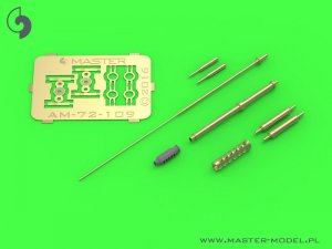 画像3: MASTER[AM-72-109]AH-64 Apache - M230 Chain Gun barrel (30mm), Pitot tubes and tail antenna (resin, PE and turned parts) (3)