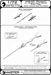 画像4: MASTER[AM-72-113]MiG-25 (Foxbat) (all versions except PD/PDS) - Pitot Tube (4)