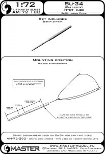画像4: MASTER[AM-72-128]Su-34 (Fullback) - Pitot Tube (4)