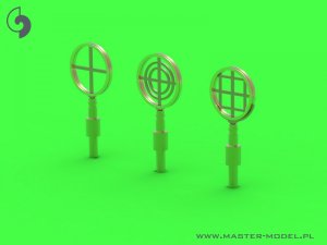 画像2: MASTER[AM-72-150]PZL P11a/b/c  - details set - wz. 33 machine gun barrels, gunsight and Venturi Tube (2)