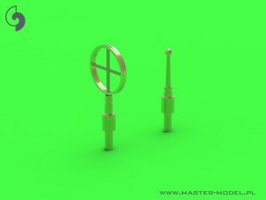 画像3: MASTER[AM-72-150]PZL P11a/b/c  - details set - wz. 33 machine gun barrels, gunsight and Venturi Tube (3)