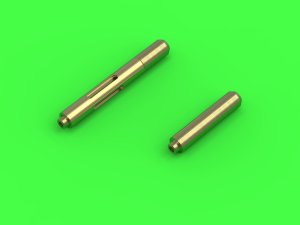 画像2: MASTER[AM-72-154]1/72 WWII アメリカ F4F-3ワイルドキャット初期型(戦前型)用 .50口径(12.7mm)ブローニング機銃銃身(長円形冷却口付)&初期型ピトー管 (2)