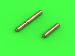 画像2: MASTER[AM-72-155]1/72 WWII アメリカ F4F-3ワイルドキャット後期型用 .50口径(12.7mm)ブローニング機銃銃身(円形冷却口付)&ピトー管(2種類) (2)