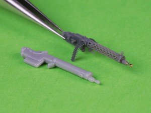 画像7: MASTER[AM-72-169]1/72 WWI ドイツ シュパンダウLMG 08/15機関銃 短装填ハンドルタイプ(2個入) (7)