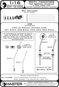 画像7: MASTER[GM-16-006]1/16 WWII ドイツ軍車両用 車幅ポール ロングタイプ Sd.Kfz.234用(4本入) (7)