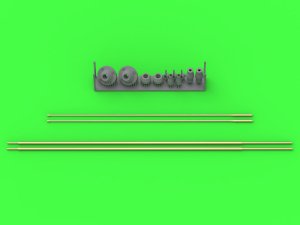 画像1: MASTER[GM-16-007]1/16 現用 ドイツ VHF 3088VMアンテナロッド 直立バージョン レオパルド2A7V他用(2本入/ダスヴェルクなど用) (1)