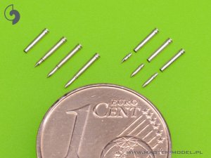 画像4: MASTER[GM-35-019]1/35 WWII ドイツ Flak 30/38/KwK 30/38用 2cm機関砲弾(cal. 20x138B) 空薬莢(15個入)/弾頭3種(各5個入) (4)