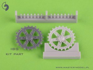 画像2: MASTER[GM-35-037]1/35 WWII ポーランド 7TP軽戦車 起動輪/機関室グリルセット(IBG用) (2)