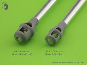 画像2: MASTER[GM-35-041]1/35 WWII ドイツ VI号戦車タイガーI重戦車用 8.8cm KwK 36 L/56砲 砲身 後期型マズルブレーキ付 (2)