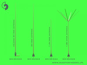画像6: MASTER[GM-35-044]1/35 WWII ドイツ 1.4mロッドアンテナセット(Fu 7無線機用 1本入) (6)