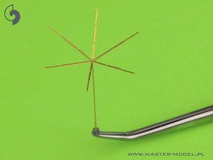 画像2: MASTER[GM-35-045]1/35 WWII ドイツ 1.8m星形アンテナセット(指揮戦車用 1本入) (2)