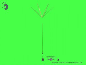 画像5: MASTER[GM-35-045]1/35 WWII ドイツ 1.8m星形アンテナセット(指揮戦車用 1本入) (5)