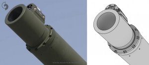 画像12: MASTER[GM-35-060]1/35 現用 韓国 K2主力戦車ブラックパンサー ヒュンダイWIA CN08 120mm 55口径砲身(アカデミー用) (12)