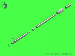 画像5: MASTER[GM-35-060]1/35 現用 韓国 K2主力戦車ブラックパンサー ヒュンダイWIA CN08 120mm 55口径砲身(アカデミー用) (5)