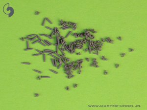 画像6: MASTER[GM-35-066]1/35 WWII アメリカ ブローニングM2HB .50口径(12.7mm)機関銃用 弾帯リンク/空薬莢セット(各150個入) (6)