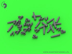 画像7: MASTER[GM-35-066]1/35 WWII アメリカ ブローニングM2HB .50口径(12.7mm)機関銃用 弾帯リンク/空薬莢セット(各150個入) (7)