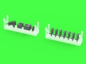 画像5: MASTER[GM-35-071]1/35 WWII アメリカ D68375小型50発入弾倉 大戦初期.50口径(12.7mm)機関銃用 開状態 (6個入) (5)