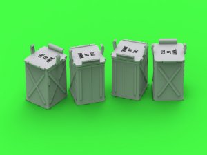 画像4: MASTER[GM-35-072]1/35 WWII アメリカ D68375小型50発入弾倉 大戦初期.50口径(12.7mm)機関銃用 閉状態 (6個入) (4)