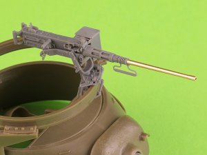 画像2: MASTER[GM-35-073]1/35 WWII アメリカ ブローニングM2HB .50口径(12.7mm)機関銃 w/M49リングマウント(D40721/D40733揺架/D40731固定弾薬箱またはD90078弾薬トレイ) (2)