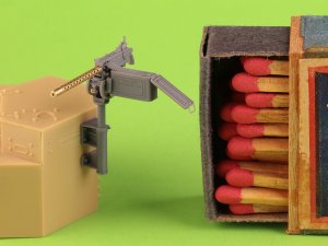 画像3: MASTER[GM-35-087]1/35 WWII/現用 アメリカ ブローニングM1919A4 .30口径(7.62mm)機関銃 M20対空機銃マウント/D7431揺架付 (3)