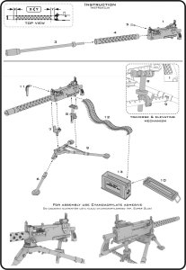 画像15: MASTER[GM-35-088]1/35 WWII/現用 アメリカ ブローニングM1919A4 .30口径(7.62mm)機関銃 M2三脚搭載(M1弾薬箱付) (15)
