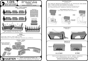 画像7: MASTER[GM-35-090]1/35 WWII/現用 アメリカ ブローニングM1919 .30口径(7.62mm)機関銃用 M1弾薬箱 開状態(6個入) (7)