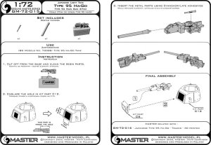 画像10: MASTER[GM-72-015]Japanese Type 95 Ha-Go light tank - 37mm Type 94 gun barrels with resin mount (for IBG kit) (10)