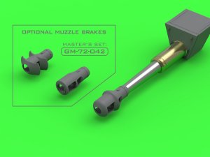 画像8: MASTER[GM-72-040]1/72 WWII ドイツ 10.5cm StuH 42 L/28砲身 マズルブレーキ/マントレット付 突撃榴弾砲42用 (8)