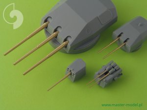 画像2: MASTER[SM-350-057]Scharnhorst armament - for turrets without blastbags - 280mm (9pcs), 150mm (12pcs), 105mm (14pcs) barrels (2)