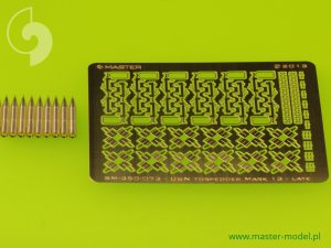 画像1: MASTER[SM-350-073]USN Airborne torpedoes Mark 13 (22.4in) with trolleys - improved type (10pcs) (1)