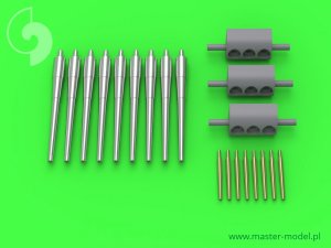 画像1: MASTER[SM-350-074]USS Indianapolis CA-35 (1945)  armament - 8in (9pcs), 5in (8pcs) barrels with resin trunnion - fits Trumpeter model (1)