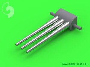 画像2: MASTER[SM-350-074]USS Indianapolis CA-35 (1945)  armament - 8in (9pcs), 5in (8pcs) barrels with resin trunnion - fits Trumpeter model (2)