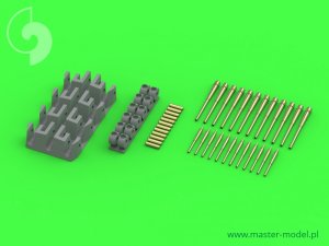 画像1: MASTER[SM-350-079]HMS Belfast armament - 6in (12pcs), 4in (12pcs) barrels - set includes resin correction for 6in gun mounting (1)