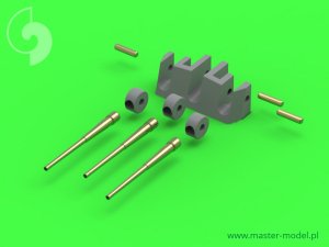 画像4: MASTER[SM-350-079]HMS Belfast armament - 6in (12pcs), 4in (12pcs) barrels - set includes resin correction for 6in gun mounting (4)