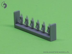 画像6: MASTER[SM-350-094]USN 40 mm/56 Bofors quadruple mount ver.2 / with Mk-51 director - (resin, PE and turned parts) - (6pcs) (6)