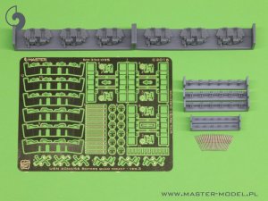画像1: MASTER[SM-350-095]USN 40 mm/56 Bofors quadruple mount ver.3 / with Mk-51 director - (resin, PE and turned parts) - (6pcs) (1)
