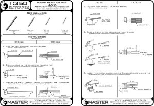 画像6: MASTER[SM-350-098]R.N. Zara armament - 203mm (8pcs), 100mm (12pcs), 37mm (8pcs), 13,2mm (8pcs) barrels (for Trumpeter kitset) (6)