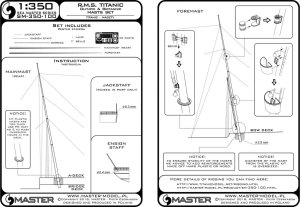 画像3: MASTER[SM-350-100]R.M.S. Titanic (Olympic, Britannic) - masts set (3)