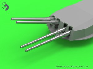 画像2: MASTER[SM-350-101]Dunkerque/Strasbourg armament - 330mm(8pcs), 130mm(16pcs) barrels with resin mounts (for Hobby Boss kit) (2)