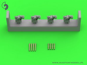 画像1: MASTER[SM-350-102]French training gun 90mm Model 1935 - used on Richelieu and Dunkerque class - (resin, PE and turned parts) - (4pcs) (1)