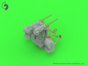 画像3: MASTER[SM-350-103]French Twin Mount 37mm/50 (1.46in) Model 1933 - (resin, PE and turned parts) - (4pcs) (3)