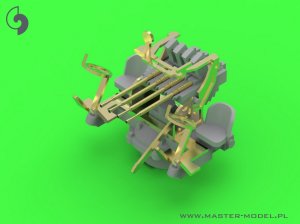 画像2: MASTER[SM-350-104]French Quad Mount Hotchkiss 13,2mm/76 (0.52in) Model 1929 - (resin, PE and turned parts) - (4pcs) (2)