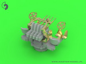 画像3: MASTER[SM-350-104]French Quad Mount Hotchkiss 13,2mm/76 (0.52in) Model 1929 - (resin, PE and turned parts) - (4pcs) (3)