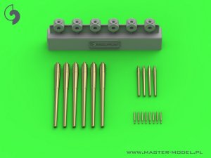 画像1: MASTER[SM-350-108]HMS Exeter (1939) armament - 8in (6pcs), 4in (4pcs), Vickers 0.5 in (8pcs) barrels (for Trumpeter kit) (1)