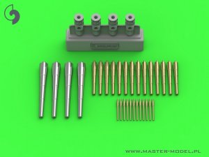 画像1: MASTER[SM-350-110]Schleswig-Holstein (1908) armament - 280mm (4pcs), 170mm (14pcs), 88mm (12pcs)  barrels with resin mounts (for Trumpeter kit) (1)